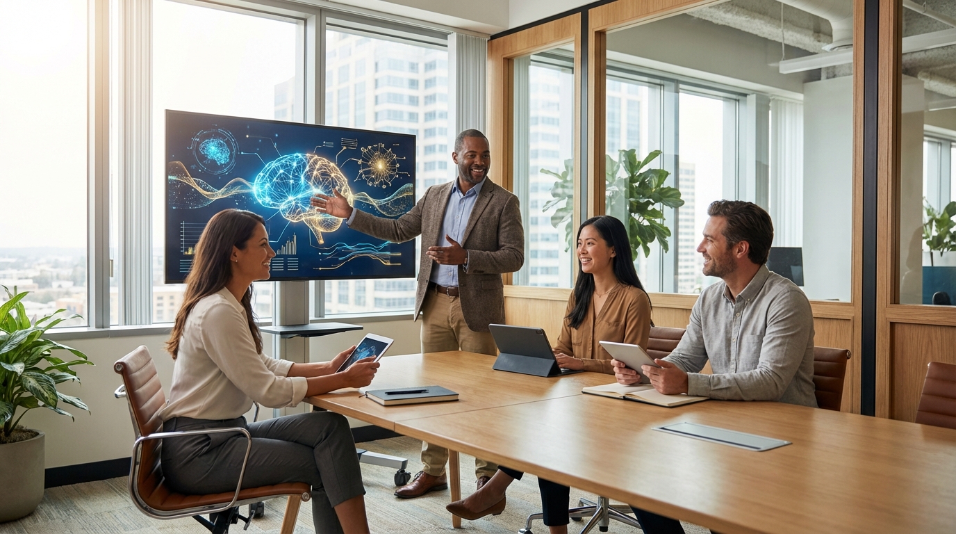 Professionelle KI-Beratung im Besprechungsraum